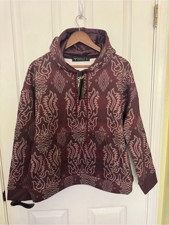 Lucky & Blessed Other - Lucky & Blessed burgundy hoodie sweatshirt